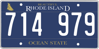 RI license plate 714979