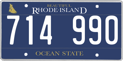 RI license plate 714990