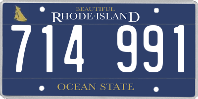 RI license plate 714991
