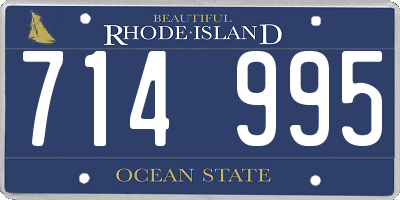 RI license plate 714995