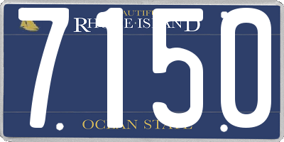 RI license plate 7150
