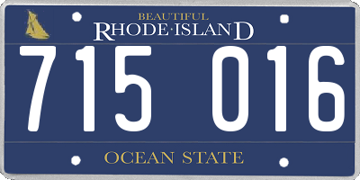 RI license plate 715016