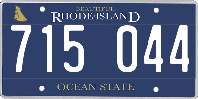 RI license plate 715044