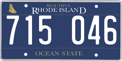 RI license plate 715046