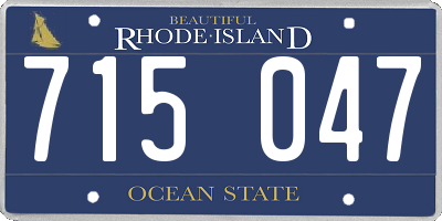 RI license plate 715047