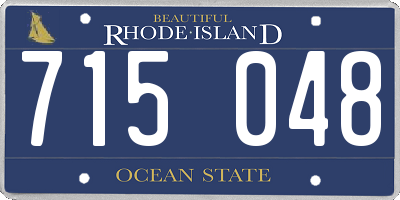 RI license plate 715048