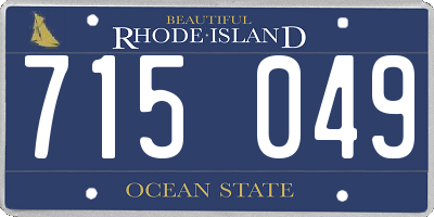 RI license plate 715049