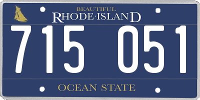 RI license plate 715051