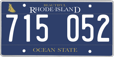 RI license plate 715052