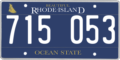 RI license plate 715053