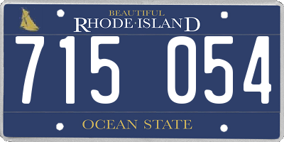 RI license plate 715054