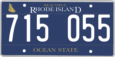 RI license plate 715055