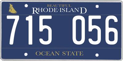 RI license plate 715056