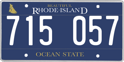 RI license plate 715057