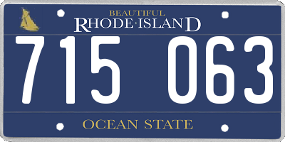 RI license plate 715063