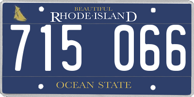 RI license plate 715066
