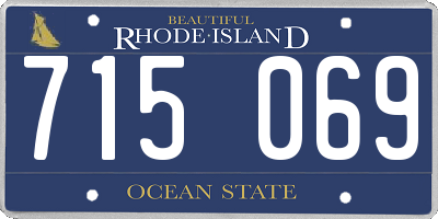 RI license plate 715069