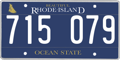 RI license plate 715079
