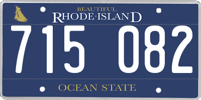 RI license plate 715082