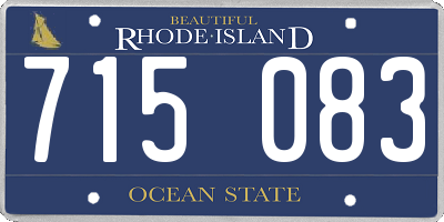RI license plate 715083