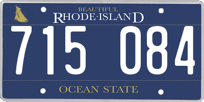 RI license plate 715084