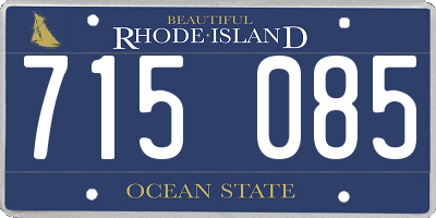 RI license plate 715085