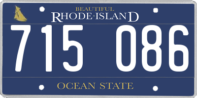 RI license plate 715086