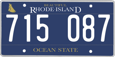RI license plate 715087