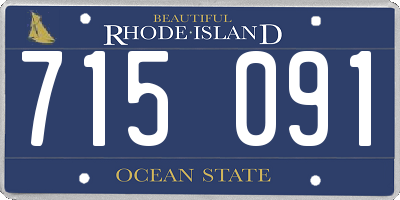 RI license plate 715091
