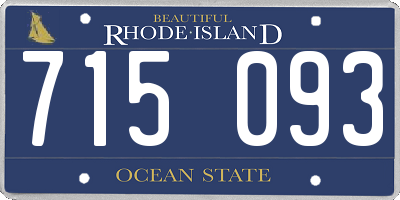 RI license plate 715093