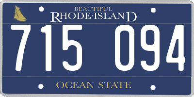 RI license plate 715094