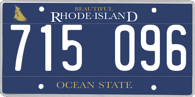 RI license plate 715096