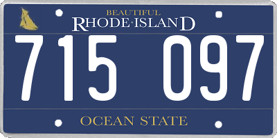 RI license plate 715097
