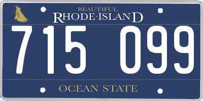 RI license plate 715099