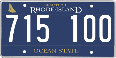 RI license plate 715100