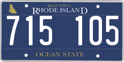 RI license plate 715105