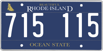 RI license plate 715115