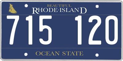 RI license plate 715120