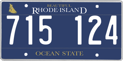 RI license plate 715124