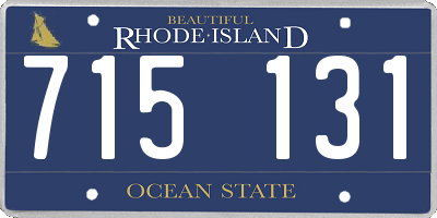 RI license plate 715131
