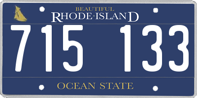 RI license plate 715133