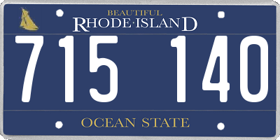 RI license plate 715140