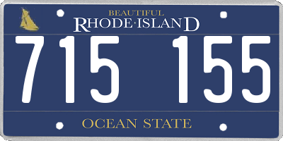 RI license plate 715155