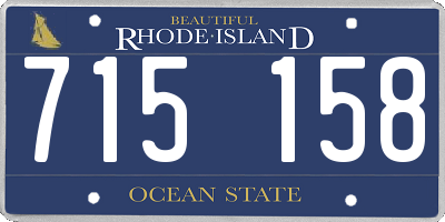 RI license plate 715158