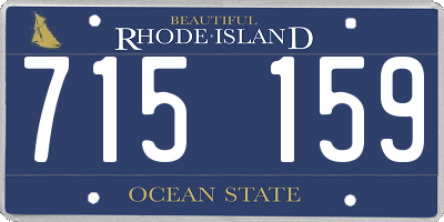 RI license plate 715159