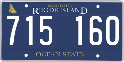 RI license plate 715160
