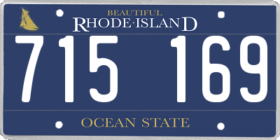 RI license plate 715169