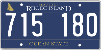 RI license plate 715180