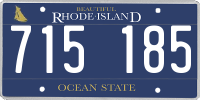 RI license plate 715185