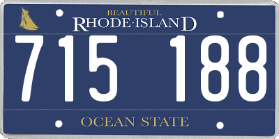 RI license plate 715188